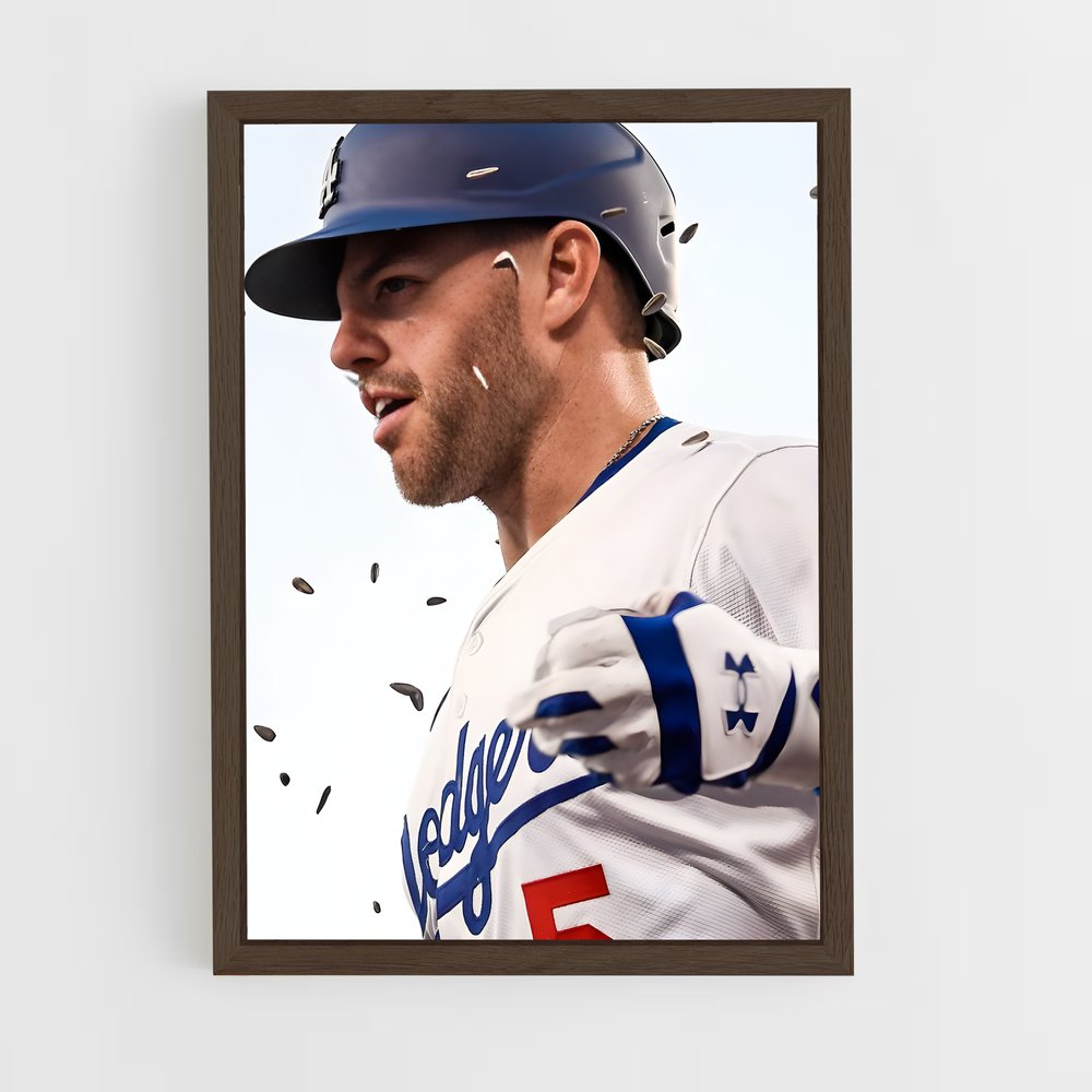 Poster Freddie freeman concentration – affiche Baseball (vue 5)